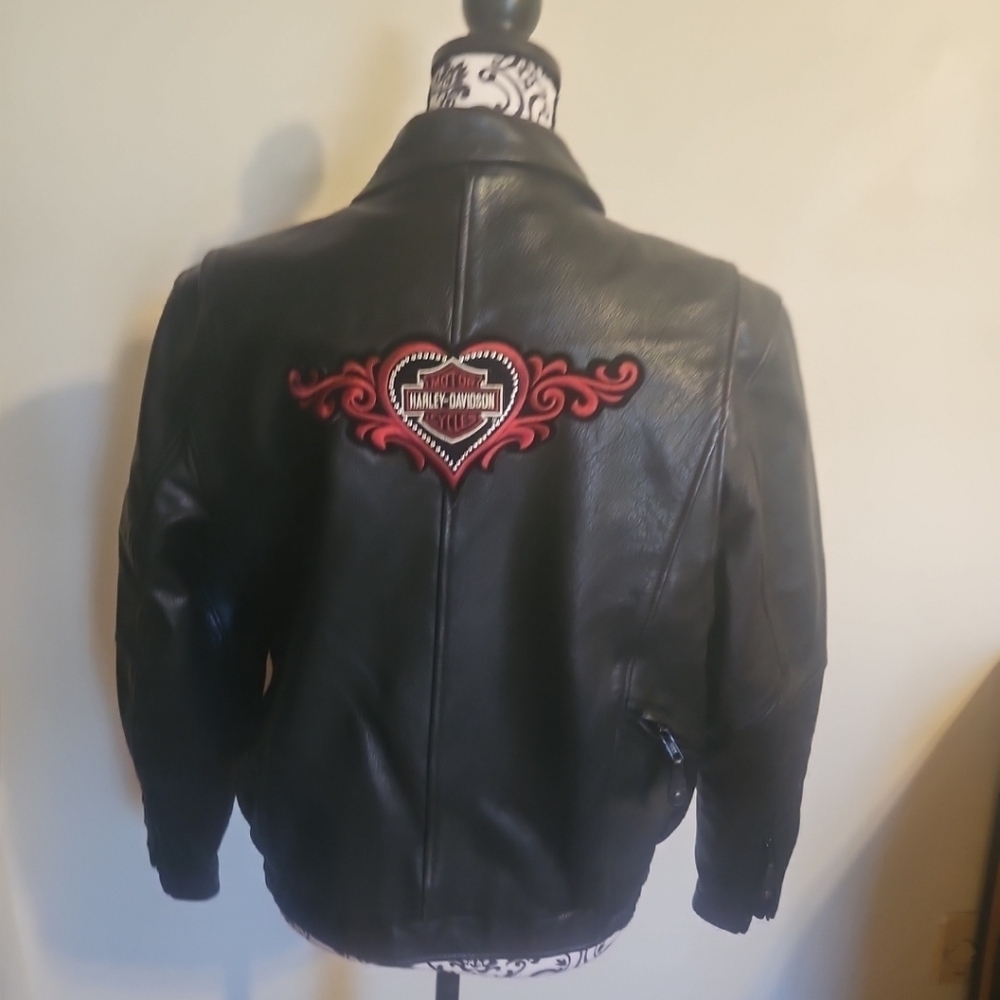 Vintage First Classics Women’s Black Leather Biker Jacket L–Thinsulate, Full zip - Picture 2 of 16